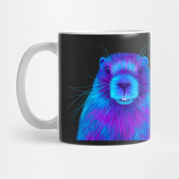 Blue Marmot by NeonFuzz